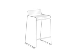 HAY - Barstol - HEE BAR STOOL LOW - Højde 65 cm. 2 stk. White